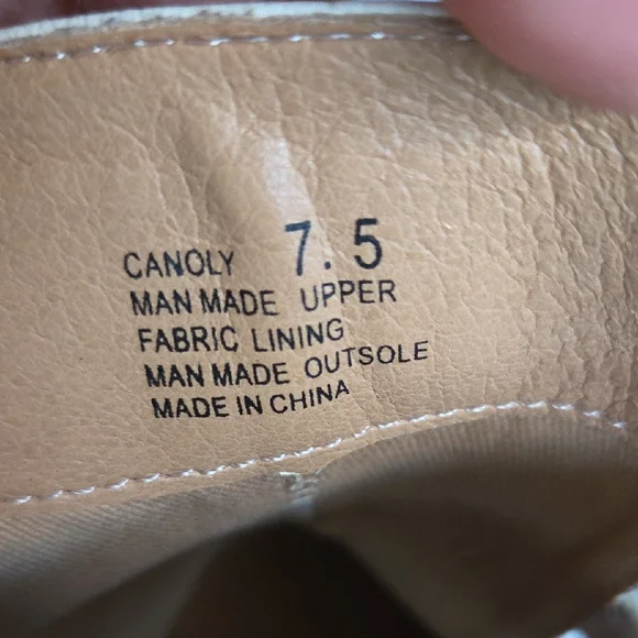 Yellow Box Cream Ankle Boots - Picture 5 of 6